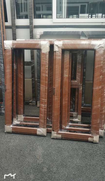 鞍山市天乙門窗工業有限公司沈陽經銷商所訂貨品已完成，經過檢驗后進行包裝，準備發貨。(圖3)